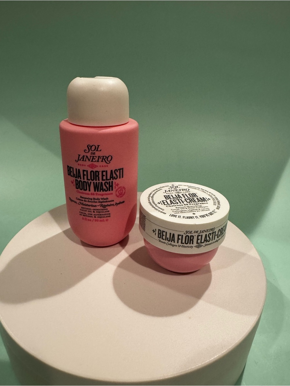Sol de Janeiro Pink Beija Flor Elasti Body Wash & Cream Duo